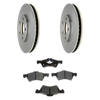 Raybestos® - R-Line™ Plain Front Brake Kit with Ceramic Pads
