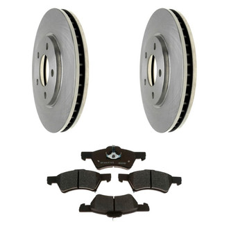 Raybestos® - R-Line™ Plain Front Brake Kit with Semi-Metallic Pads
