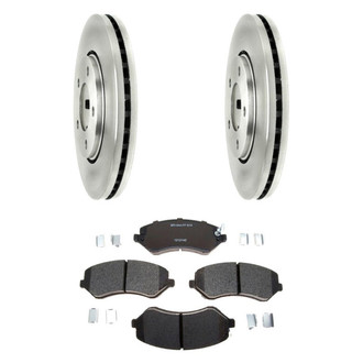 Raybestos® - R-Line™ Plain Front Brake Kit with Semi-Metallic Pads