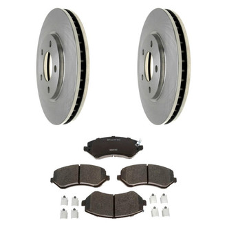Raybestos® - R-Line™ Plain Front Brake Kit with Ceramic Pads