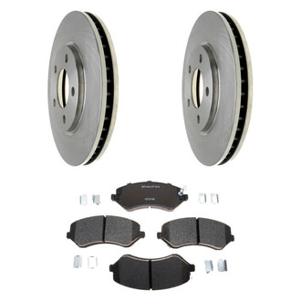 Raybestos® - R-Line™ Plain Front Brake Kit with Semi-Metallic Pads