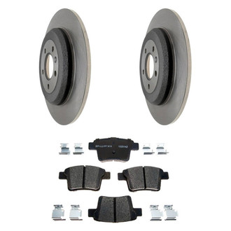 Raybestos® - R-Line™ Plain Rear Brake Kit with Ceramic Pads