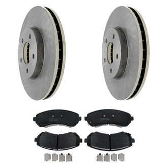 Raybestos® - R-Line™ 1-Piece Brake Kit with Semi-Metallic Brake Pads