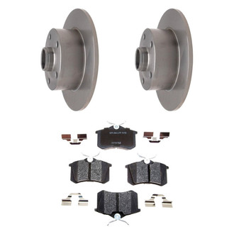 Raybestos® - R-Line™ Plain Rear Brake Kit with Semi-Metallic Pads