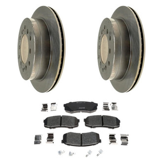 Raybestos® - R-Line™ Plain Rear Brake Kit with Ceramic Pads