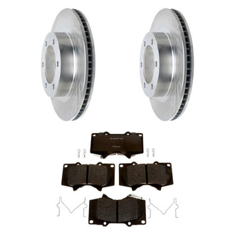 Raybestos® - R-Line™ Plain Front Brake Kit with Semi-Metallic Pads