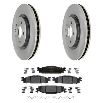 Raybestos® - R-Line™ Plain Front Brake Kit with Ceramic Pads