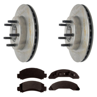 Raybestos® - R-Line™ Plain Front Brake Kit with Semi-Metallic Pads
