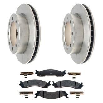 Raybestos® - R-Line™ Plain Front Brake Kit with Semi-Metallic Pads