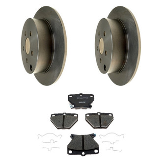 Raybestos® BNDL-1269-31018059 - R-Line™ Plain Rear Brake Kit with Ceramic Pads