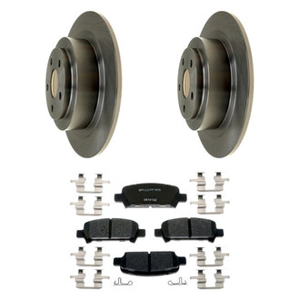 Raybestos® - R-Line™ Plain Rear Brake Kit with Ceramic Pads