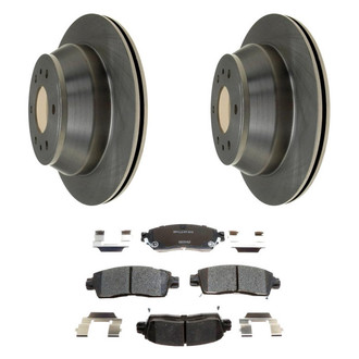 Raybestos® - R-Line™ Plain Rear Brake Kit with Ceramic Pads