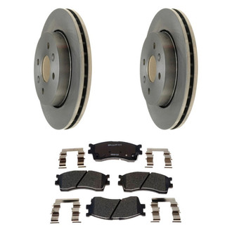 Raybestos® - R-Line™ Plain Front Brake Kit with Ceramic Pads