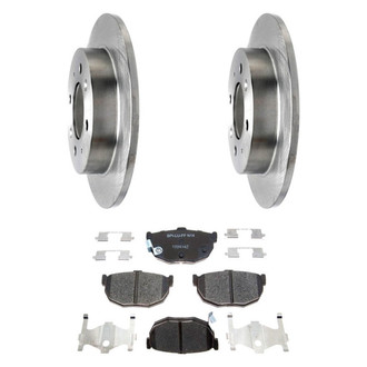 Raybestos® - R-Line™ Plain Rear Brake Kit with Ceramic Pads