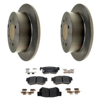 Raybestos® - R-Line™ Plain Rear Brake Kit with Ceramic Pads