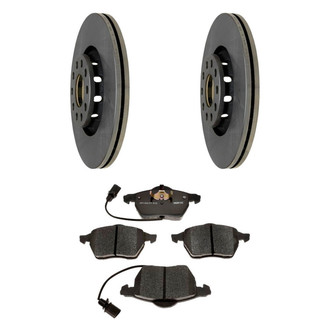 Raybestos® - R-Line™ Plain Brake Kit with Semi-Metallic Pads