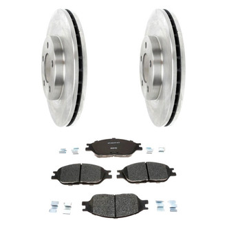 Raybestos® - R-Line™ Plain Front Brake Kit with Semi-Metallic Pads