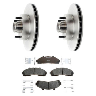 Raybestos® - R-Line™ Plain Front Brake Kit with Semi-Metallic Pads