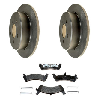 Raybestos® BNDL-1269-31018219 - R-Line™ Plain Rear Brake Kit with Semi-Metallic Pads