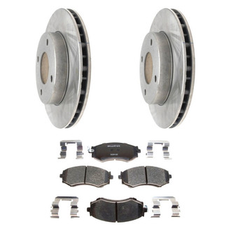 Raybestos® - R-Line™ Plain Front Brake Kit with Ceramic Pads