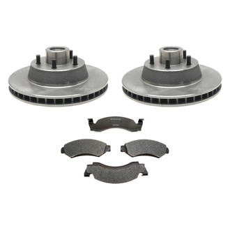 Raybestos® - R-Line™ Plain Front Brake Kit with Semi-Metallic Pads