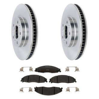 Raybestos® - R-Line™ Plain Front Brake Kit with Semi-Metallic Pads