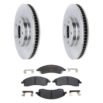 Raybestos® - R-Line™ Plain Front Brake Kit with Semi-Metallic Pads