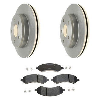 Raybestos® - R-Line™ 1-Piece Brake Kit with Semi-Metallic Brake Pads