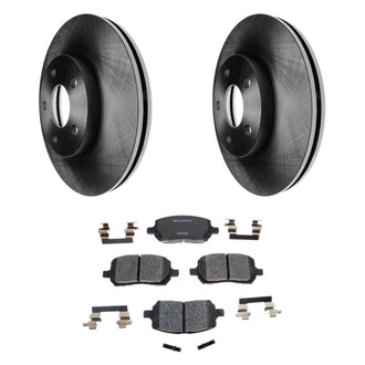 Raybestos® - R-Line™ Plain Front Brake Kit with Ceramic Pads