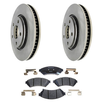 Raybestos® - R-Line™ Plain Front Brake Kit with Ceramic Pads