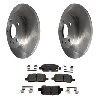 Raybestos® - R-Line™ Plain Rear Brake Kit with Ceramic Pads