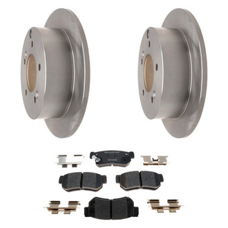 Raybestos® - R-Line™ Plain Rear Brake Kit with Ceramic Pads