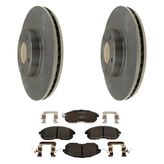 Raybestos® - R-Line™ Plain Front Brake Kit with Ceramic Pads