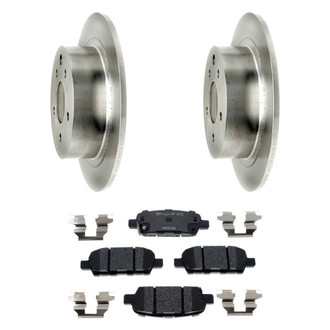 Raybestos® - R-Line™ Plain Rear Brake Kit with Ceramic Pads
