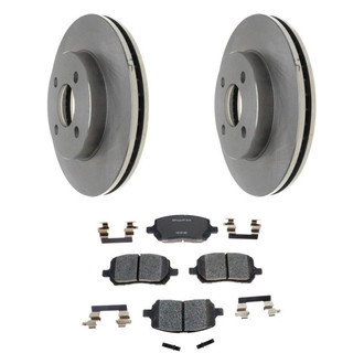 Raybestos® - R-Line™ Plain Front Brake Kit with Ceramic Pads