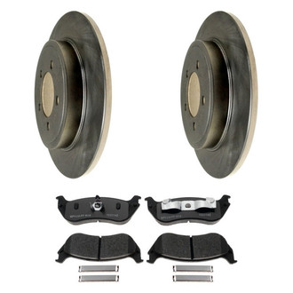 Raybestos® - R-Line™ Plain Rear Brake Kit with Ceramic Pads