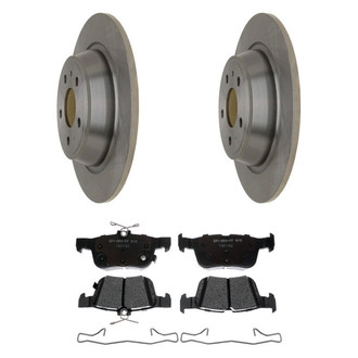 Raybestos® - R-Line™ Plain Rear Brake Kit with Ceramic Pads