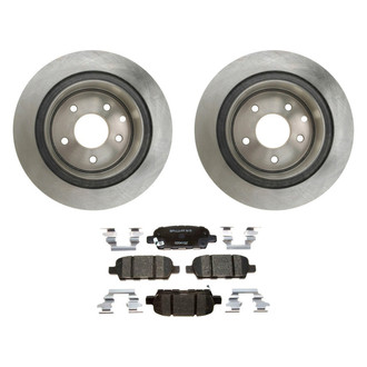 Raybestos® - R-Line™ Plain Rear Brake Kit with Ceramic Pads