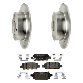 Raybestos® - R-Line™ Plain Rear Brake Kit with Ceramic Pads