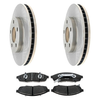 Raybestos® - R-Line™ Plain Front Brake Kit with Semi-Metallic Pads