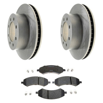 Raybestos® BNDL-1269-31018428 - R-Line™ Plain Front Brake Kit with Semi-Metallic Pads