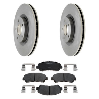 Raybestos® - R-Line™ Plain Front Brake Kit with Ceramic Pads