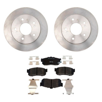Raybestos® - R-Line™ Plain Rear Brake Kit with Ceramic Pads