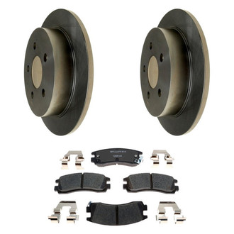 Raybestos® - R-Line™ Plain Rear Brake Kit with Ceramic Pads