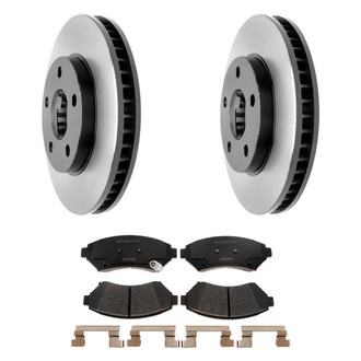 Raybestos® - R-Line™ 1-Piece Brake Kit with Semi-Metallic Brake Pads