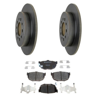 Raybestos® - R-Line™ Plain Rear Brake Kit with Ceramic Pads