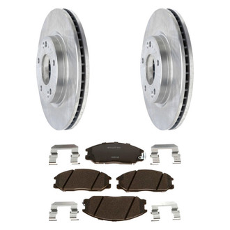 Raybestos® - R-Line™ Plain Front Brake Kit with Ceramic Pads