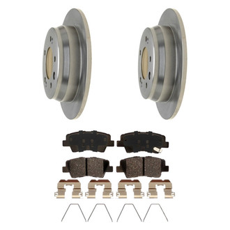 Raybestos® - R-Line™ Plain Rear Brake Kit with Ceramic Pads