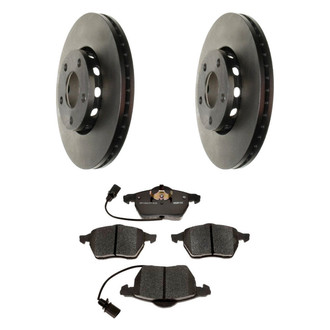 Raybestos® - R-Line™ 1-Piece Brake Kit with Semi-Metallic Brake Pads