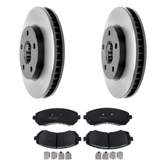 Raybestos® - R-Line™ Plain Front Brake Kit with Semi-Metallic Pads